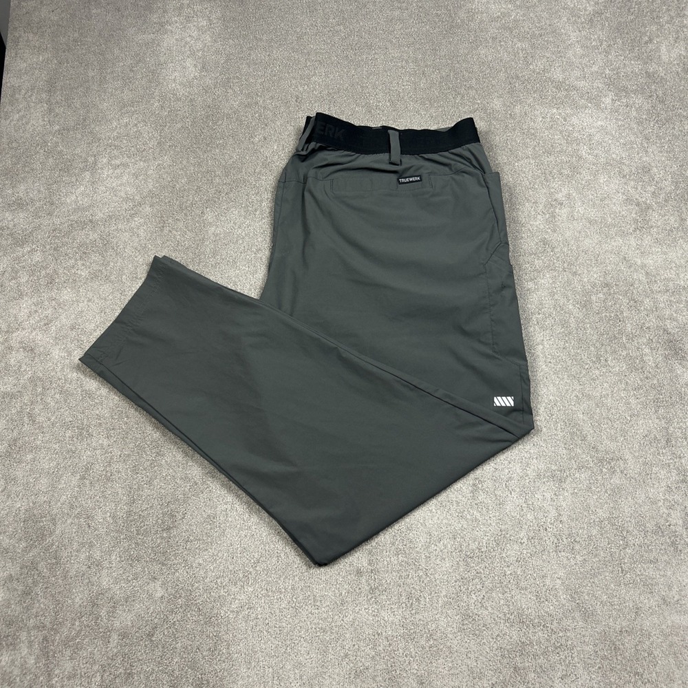 Truewerk Cloud Pants Mens 3XL Gray Workwear Utility Outdoor Performance 44x32